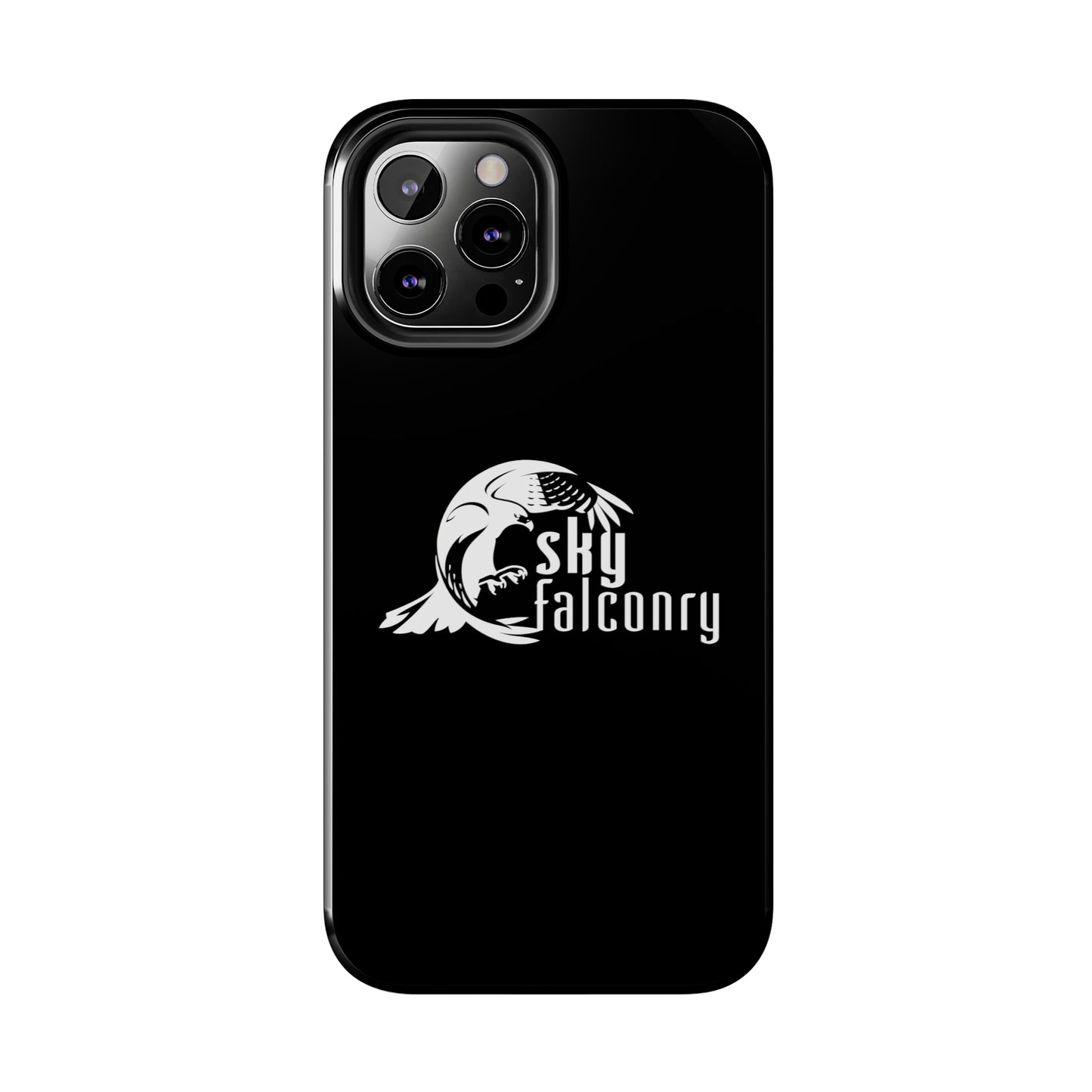 Tough Phone Cases Black with Sky Falconry Logo