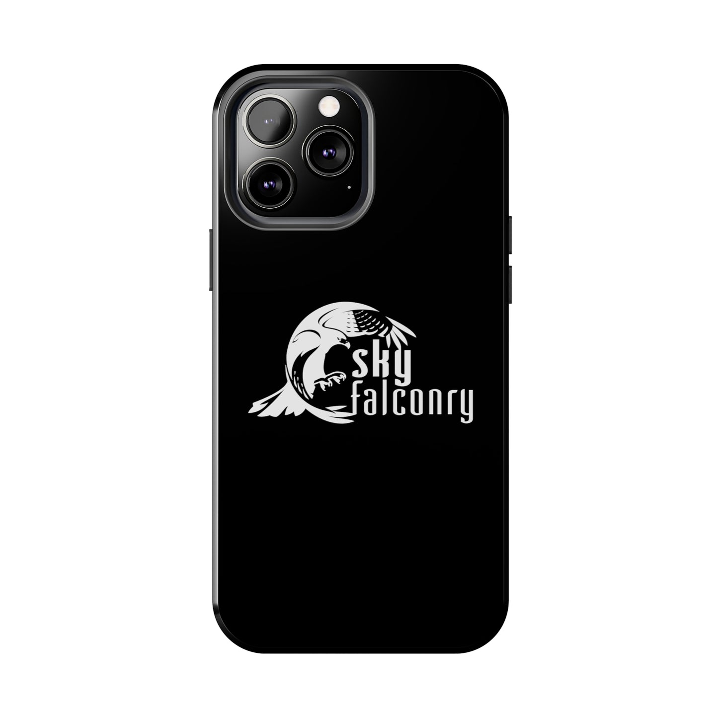 Tough Phone Cases Black with Sky Falconry Logo