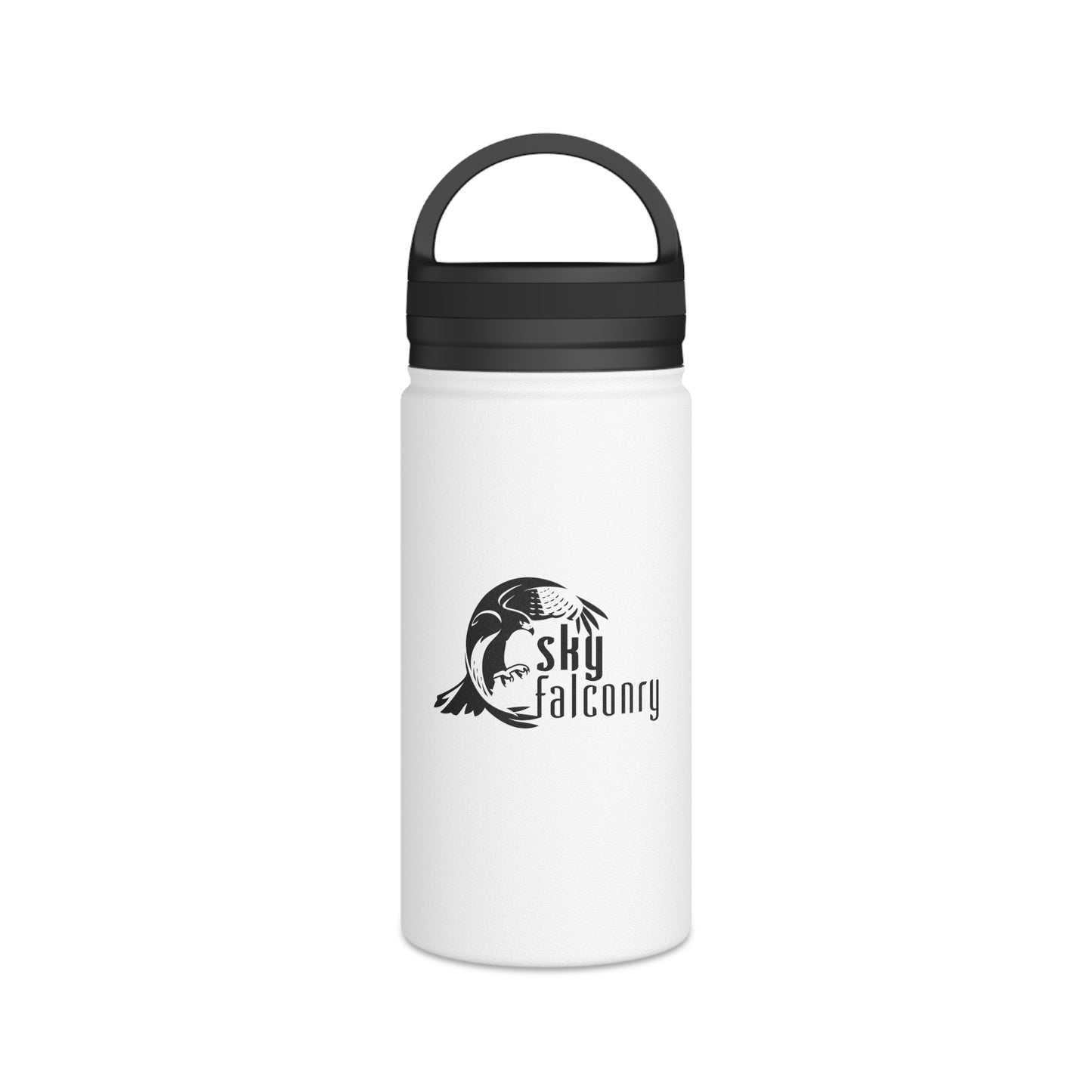 Sky Falconry Stainless Steel Water Bottle, Handle Lid