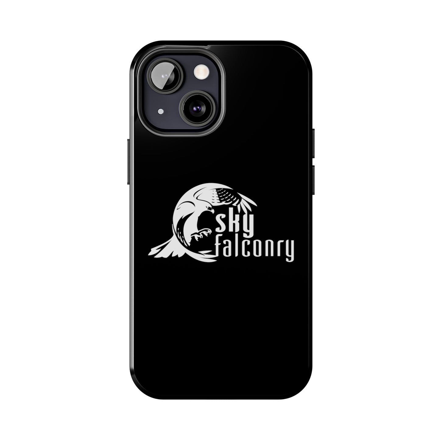 Tough Phone Cases Black with Sky Falconry Logo