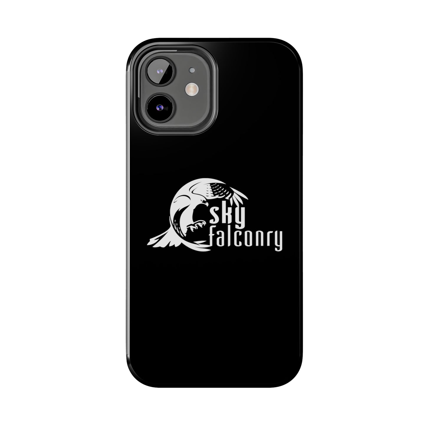 Tough Phone Cases Black with Sky Falconry Logo