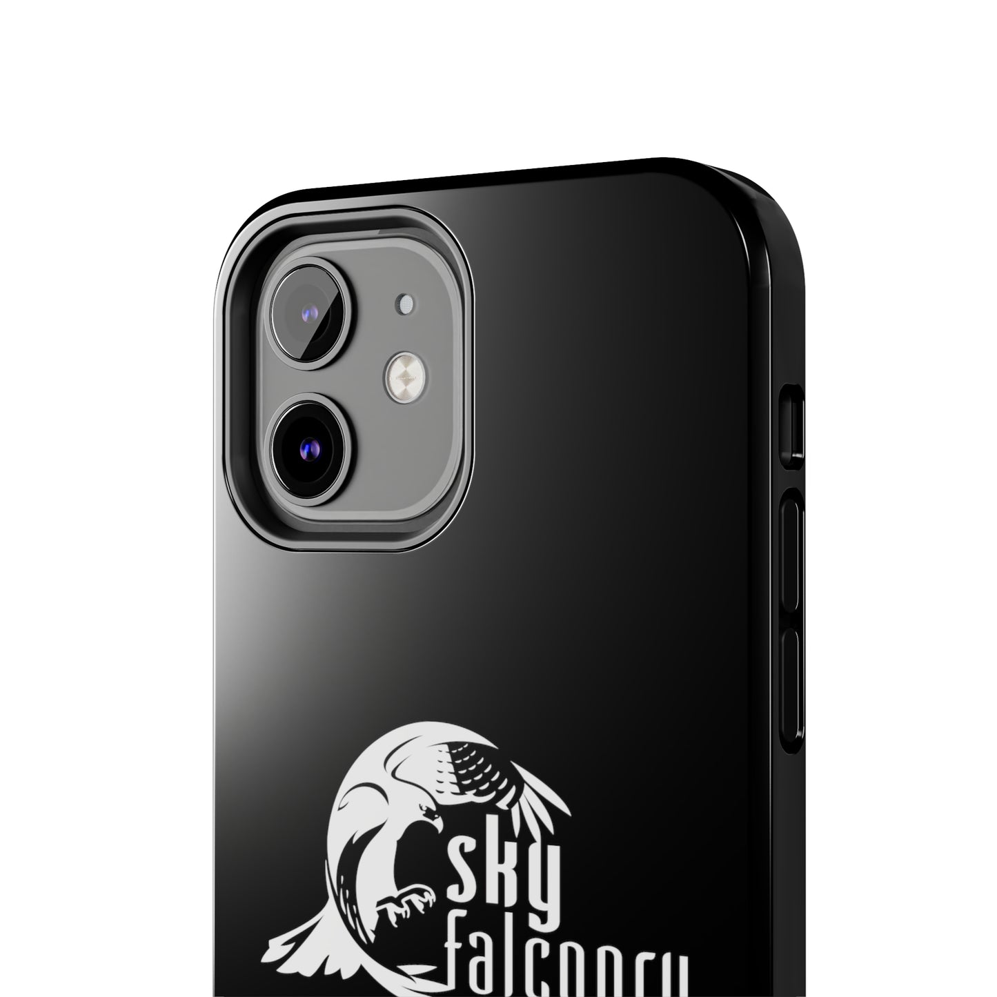 Tough Phone Cases Black with Sky Falconry Logo