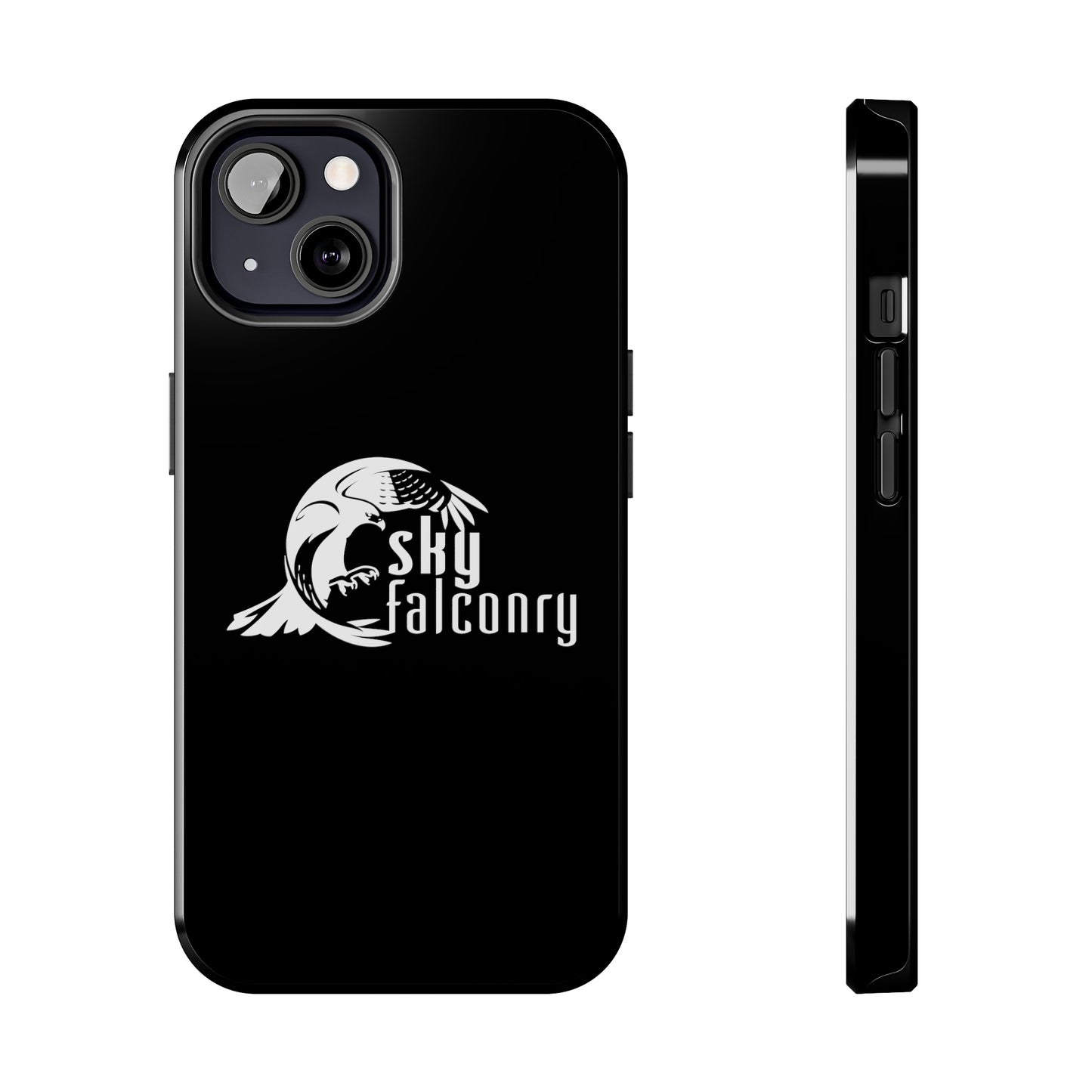 Tough Phone Cases Black with Sky Falconry Logo