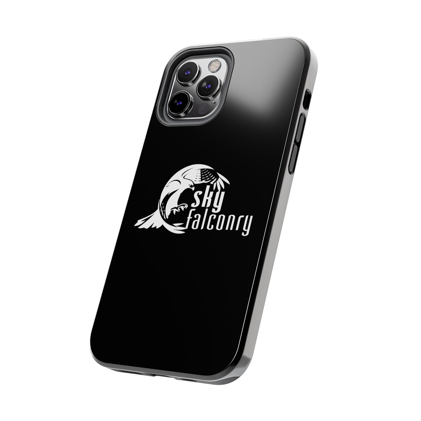 Tough Phone Cases Black with Sky Falconry Logo
