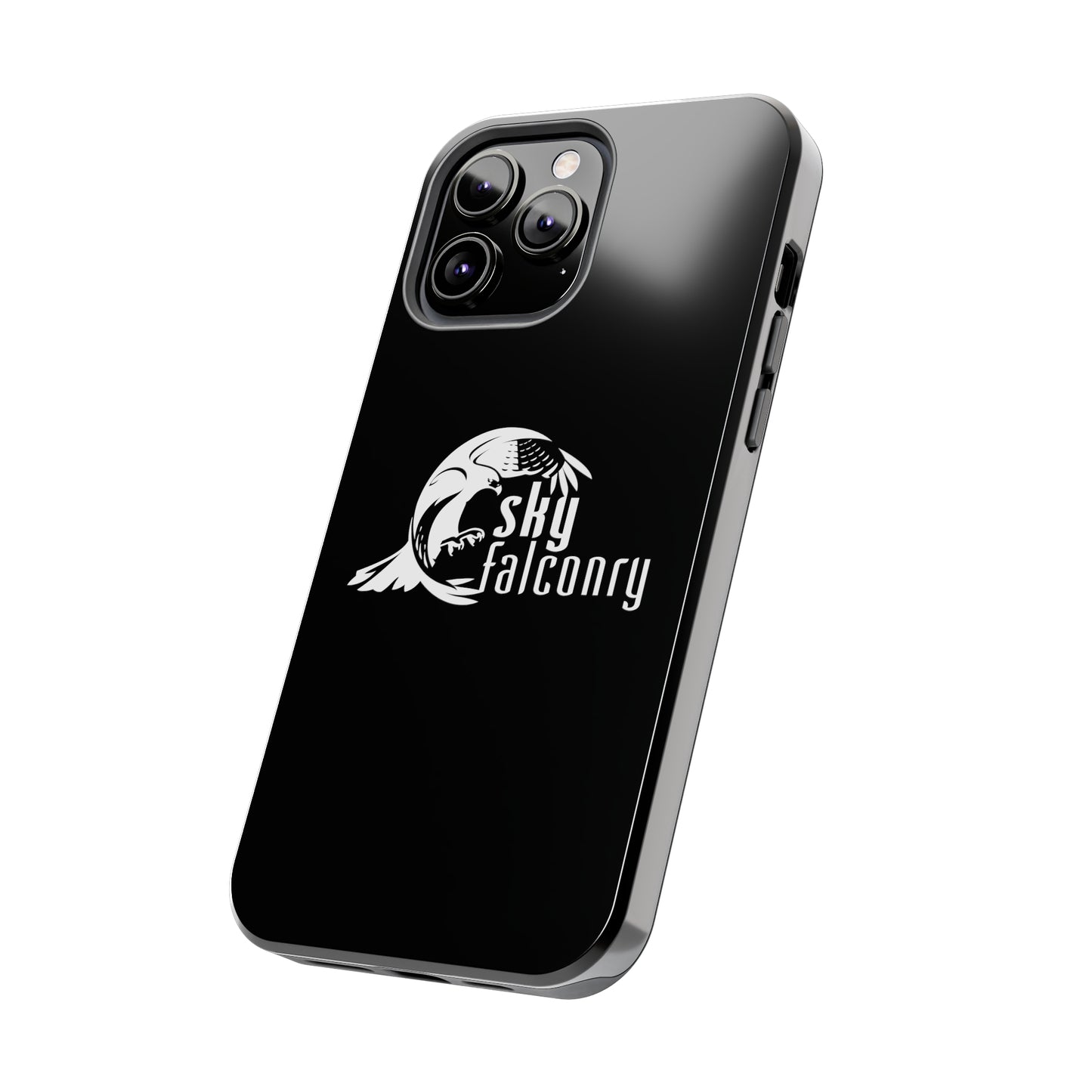 Tough Phone Cases Black with Sky Falconry Logo
