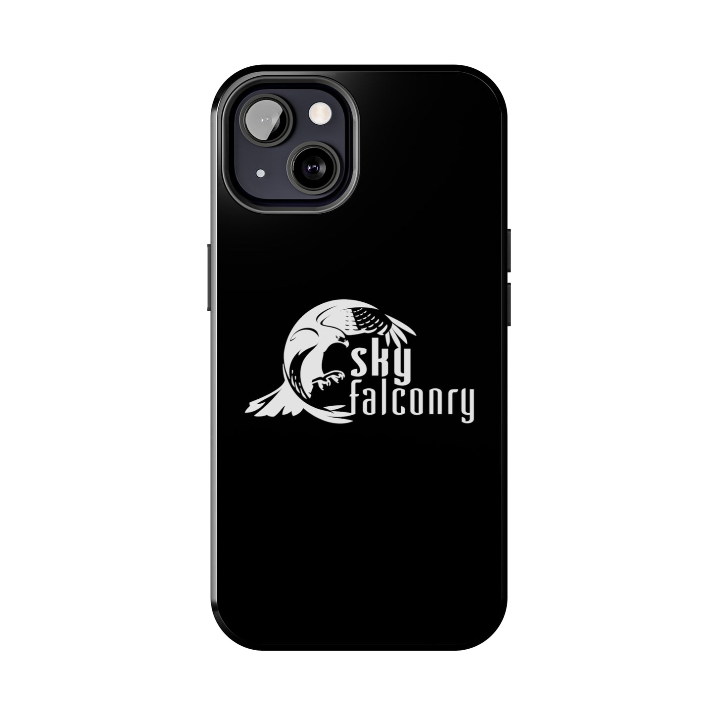 Tough Phone Cases Black with Sky Falconry Logo