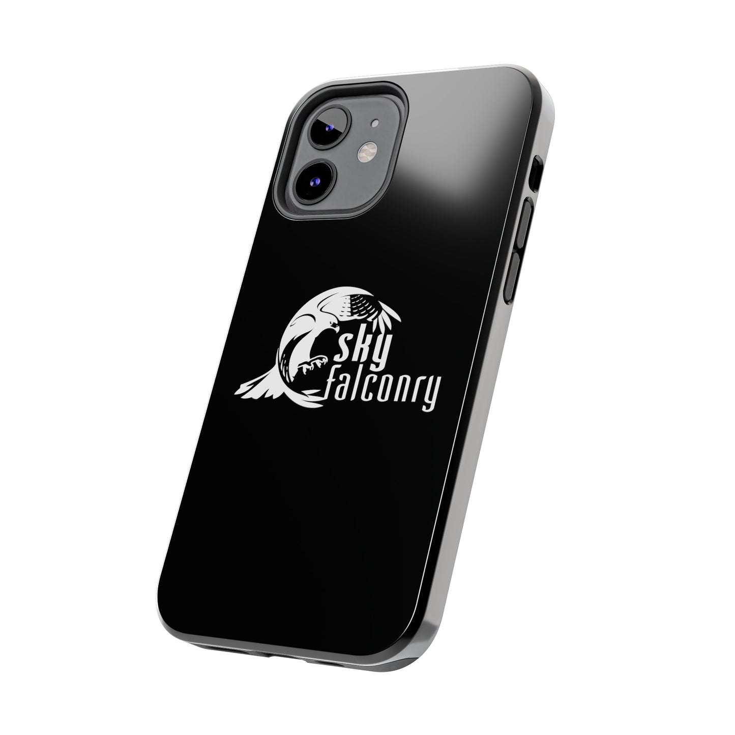 Tough Phone Cases Black with Sky Falconry Logo