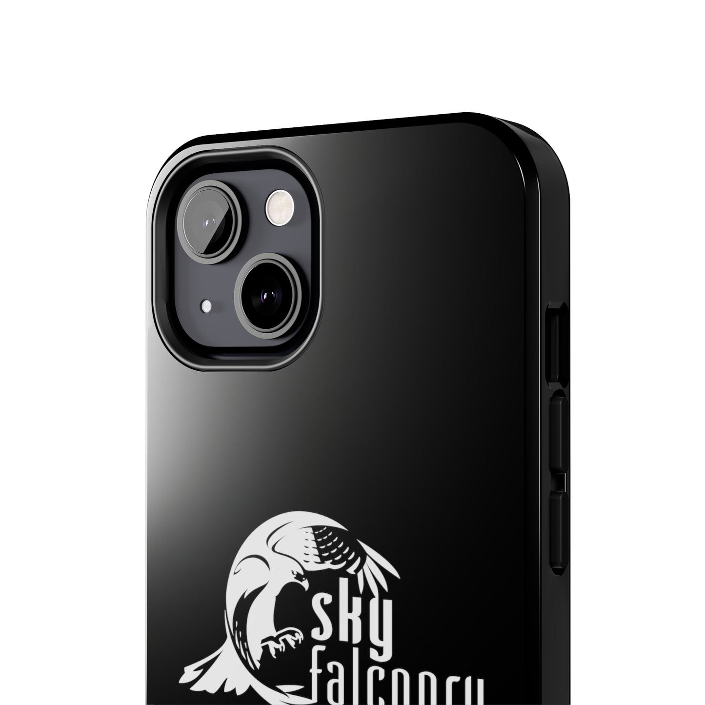 Tough Phone Cases Black with Sky Falconry Logo