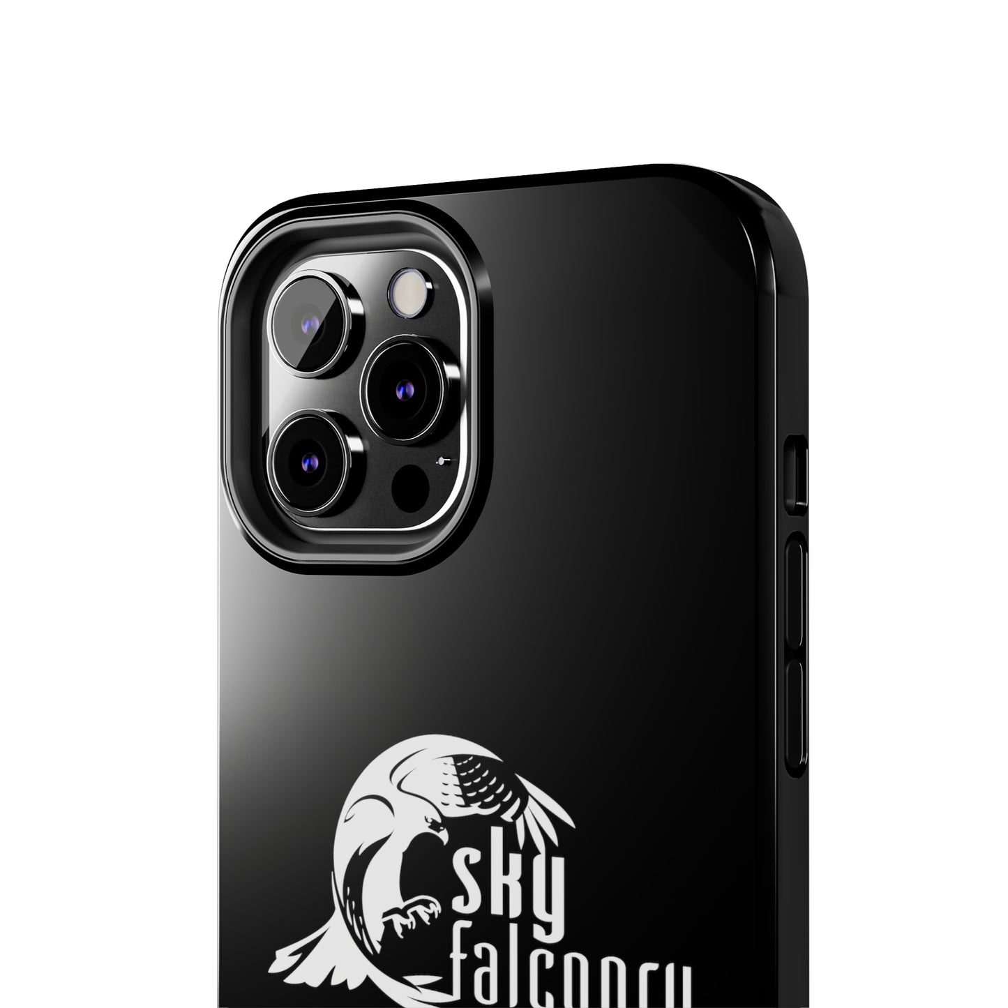 Tough Phone Cases Black with Sky Falconry Logo