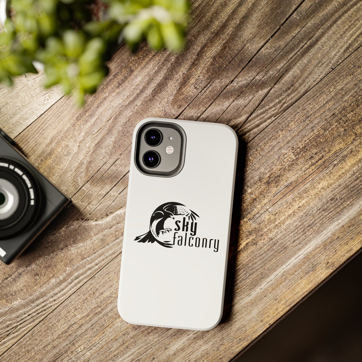 Sky Falconry iPhone Case-White