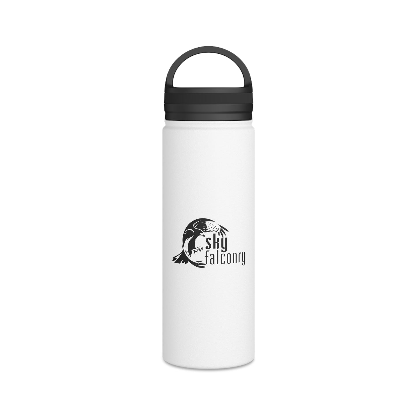 Sky Falconry Stainless Steel Water Bottle, Handle Lid
