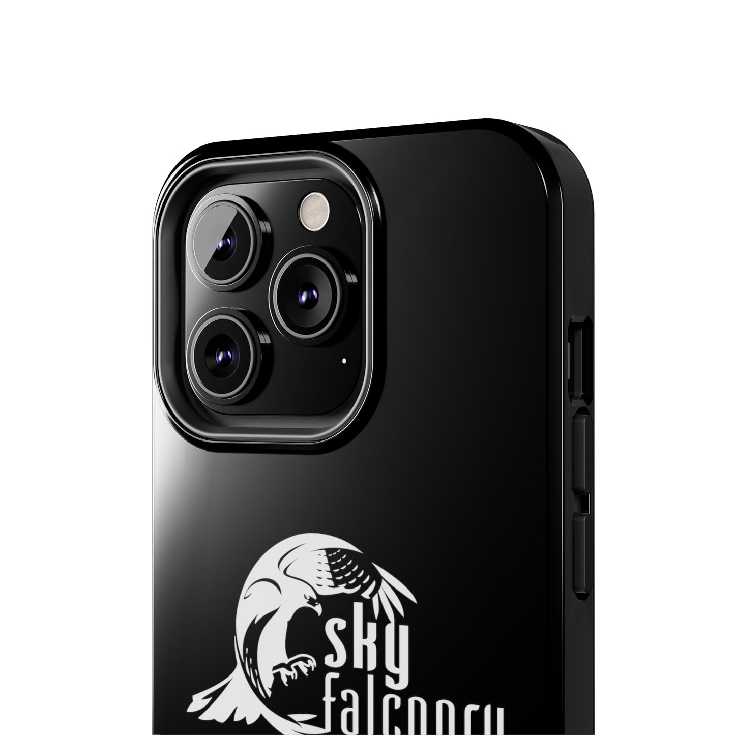 Tough Phone Cases Black with Sky Falconry Logo
