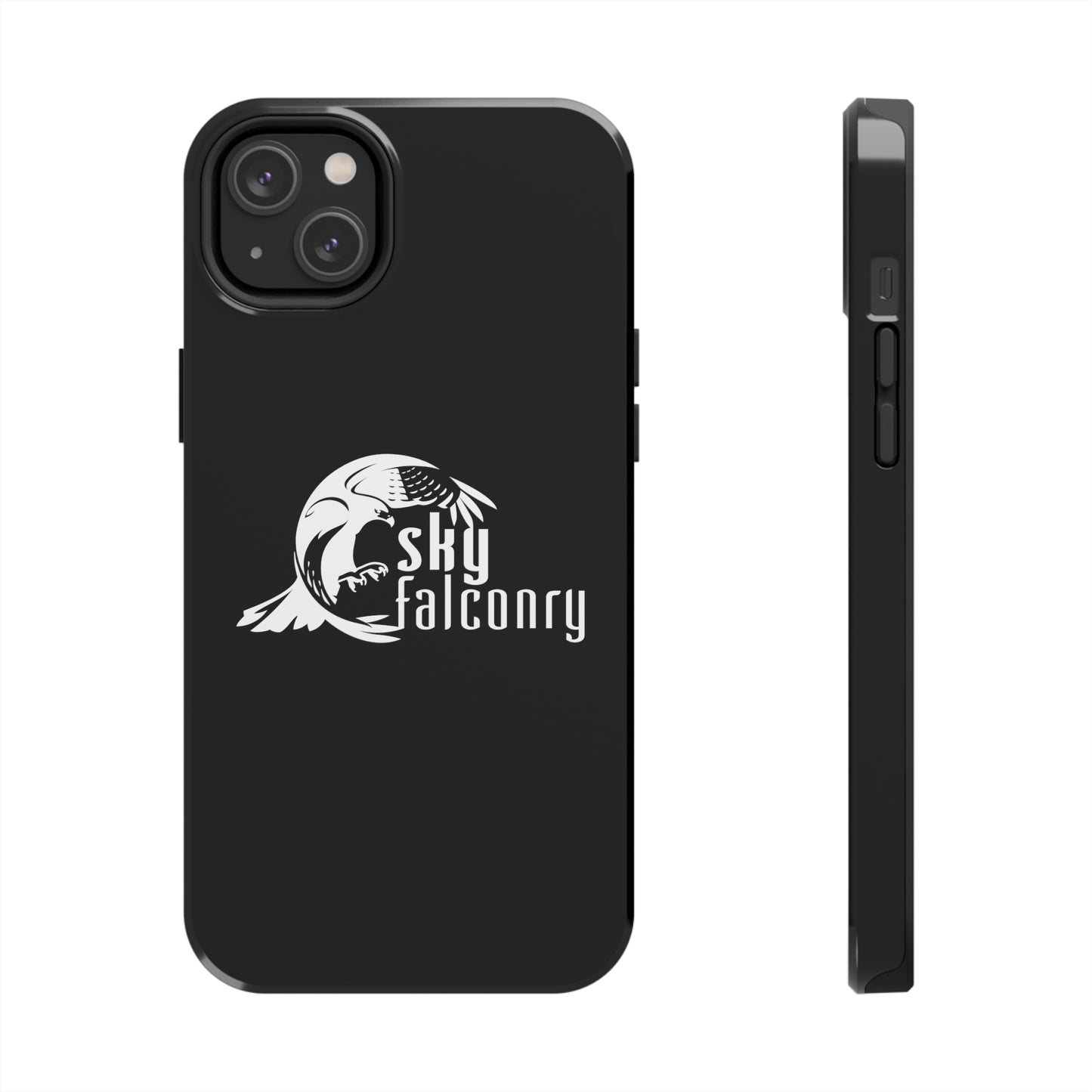Tough Phone Cases Black with Sky Falconry Logo