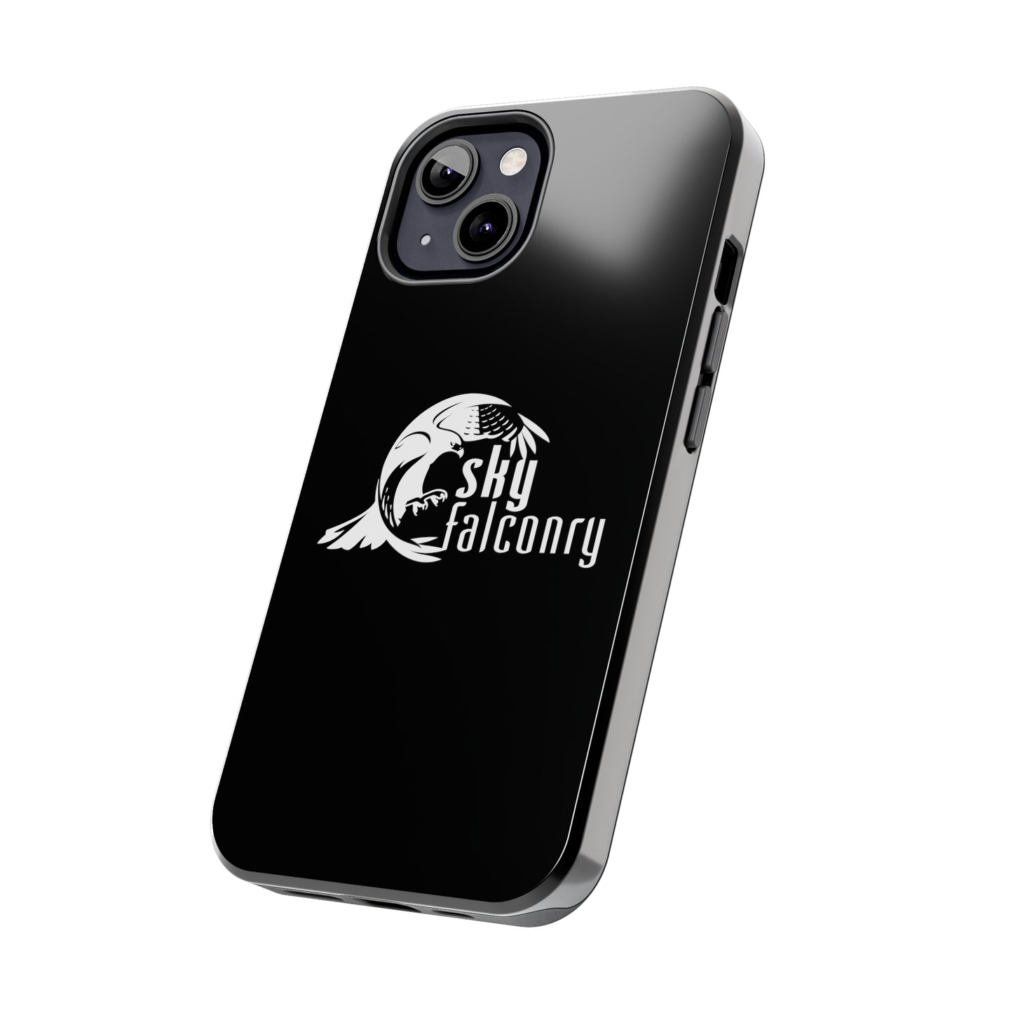Tough Phone Cases Black with Sky Falconry Logo