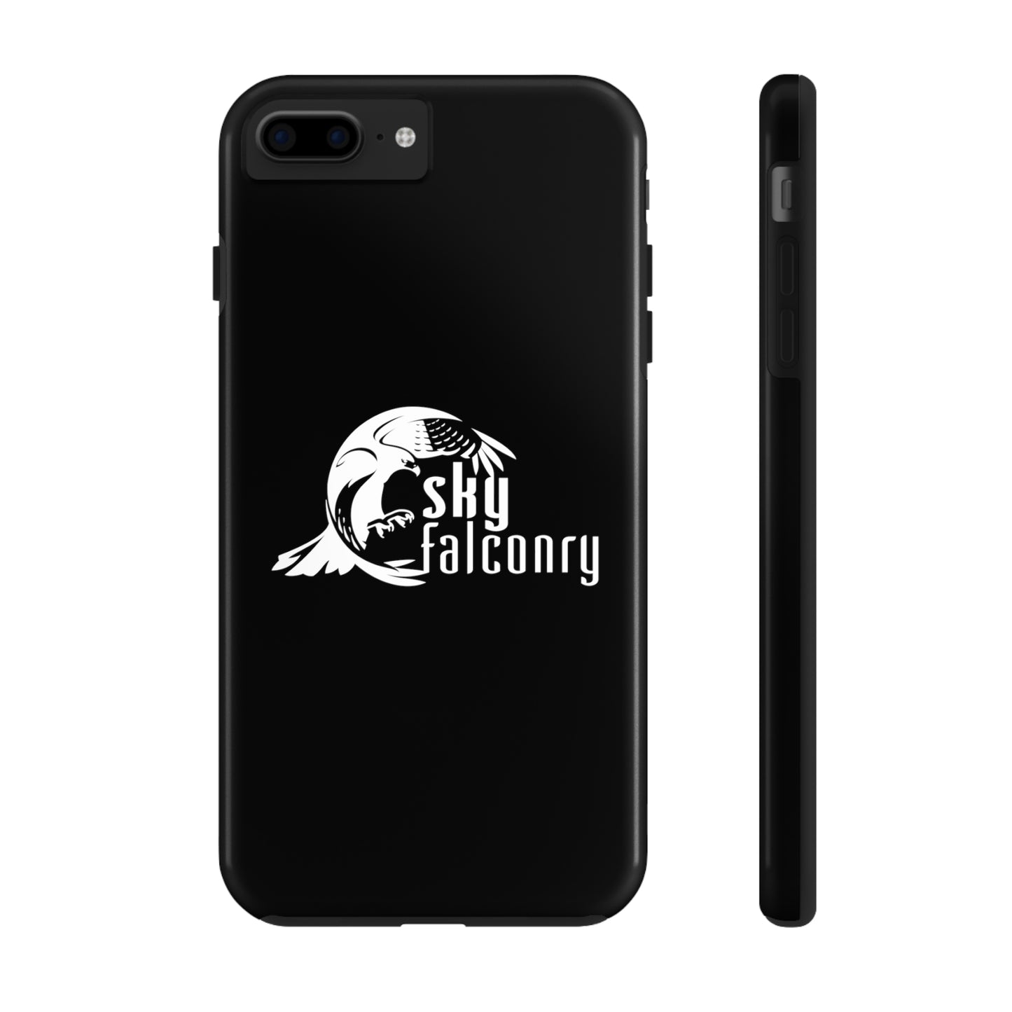 Tough Phone Cases Black with Sky Falconry Logo