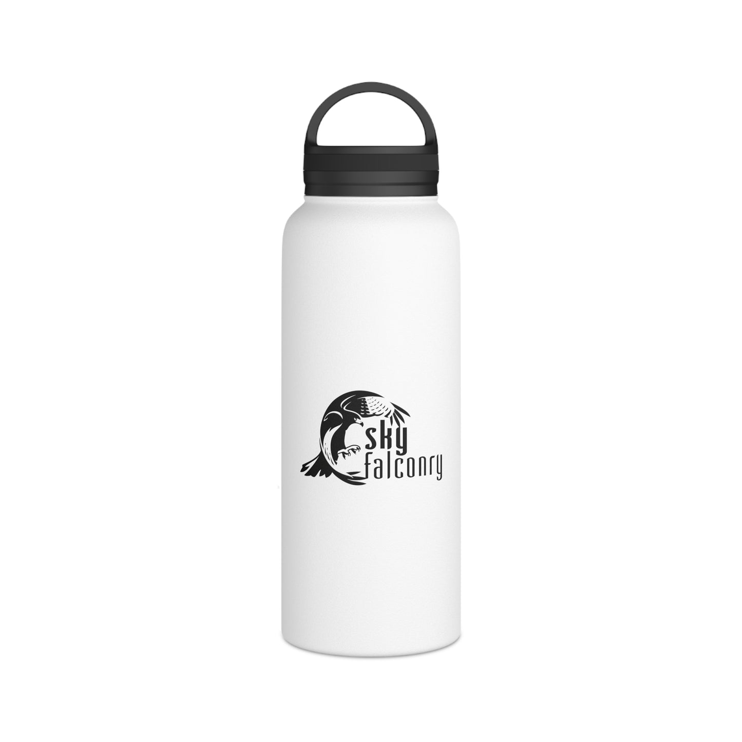 Sky Falconry Stainless Steel Water Bottle, Handle Lid