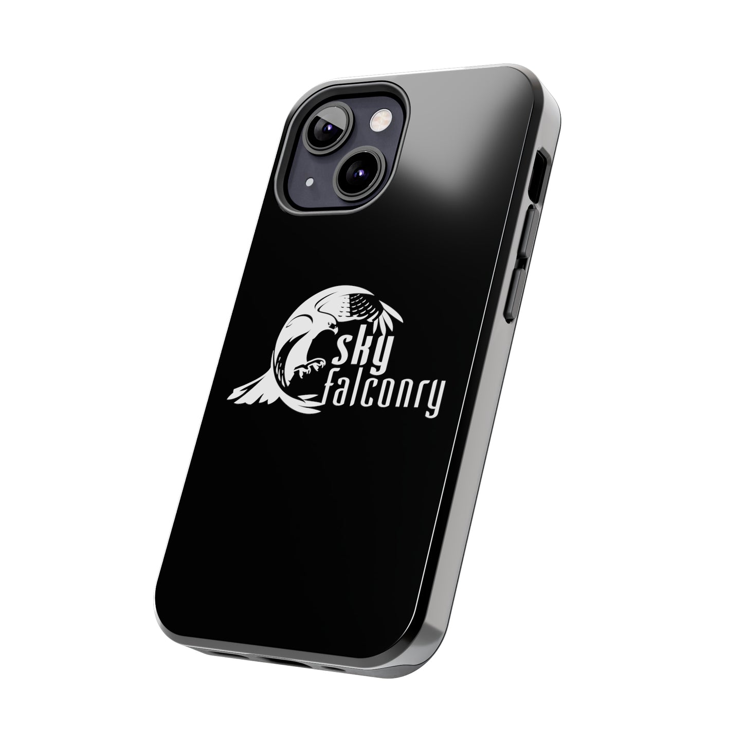Tough Phone Cases Black with Sky Falconry Logo