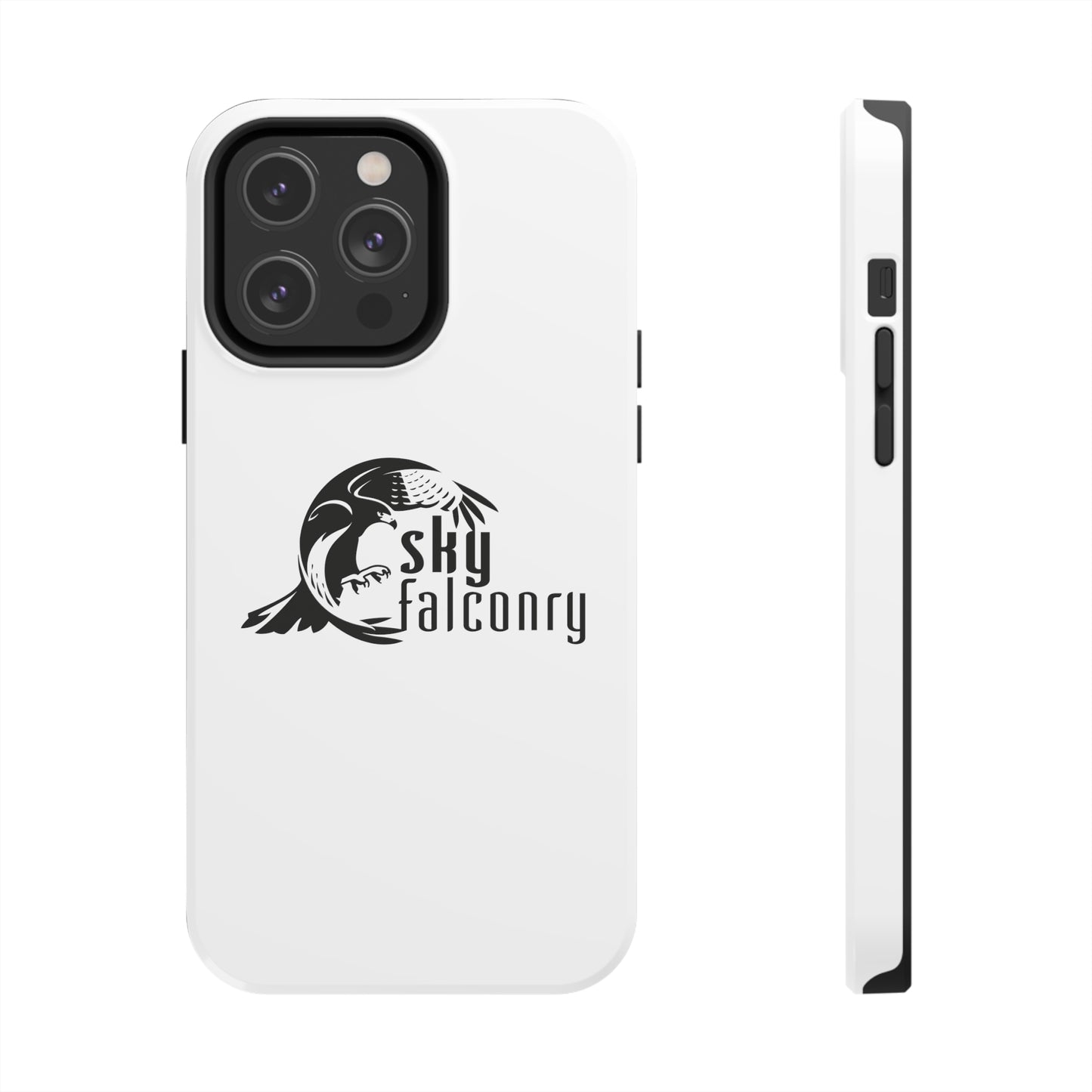 Sky Falconry iPhone Case-White